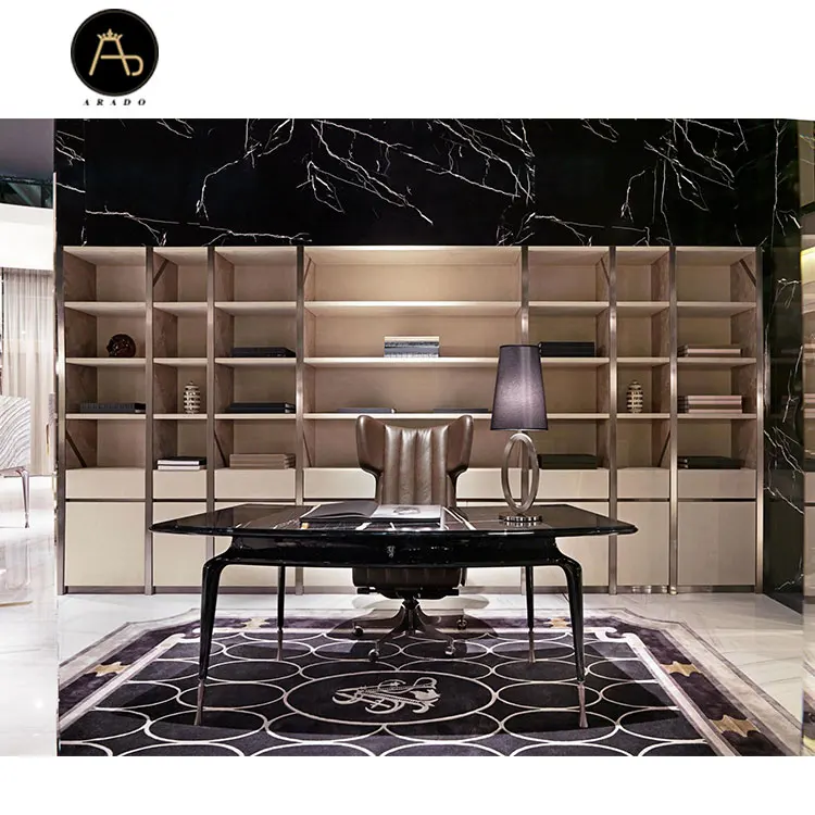 Italian Luxury Design Executive Home Office Desk Furniture With