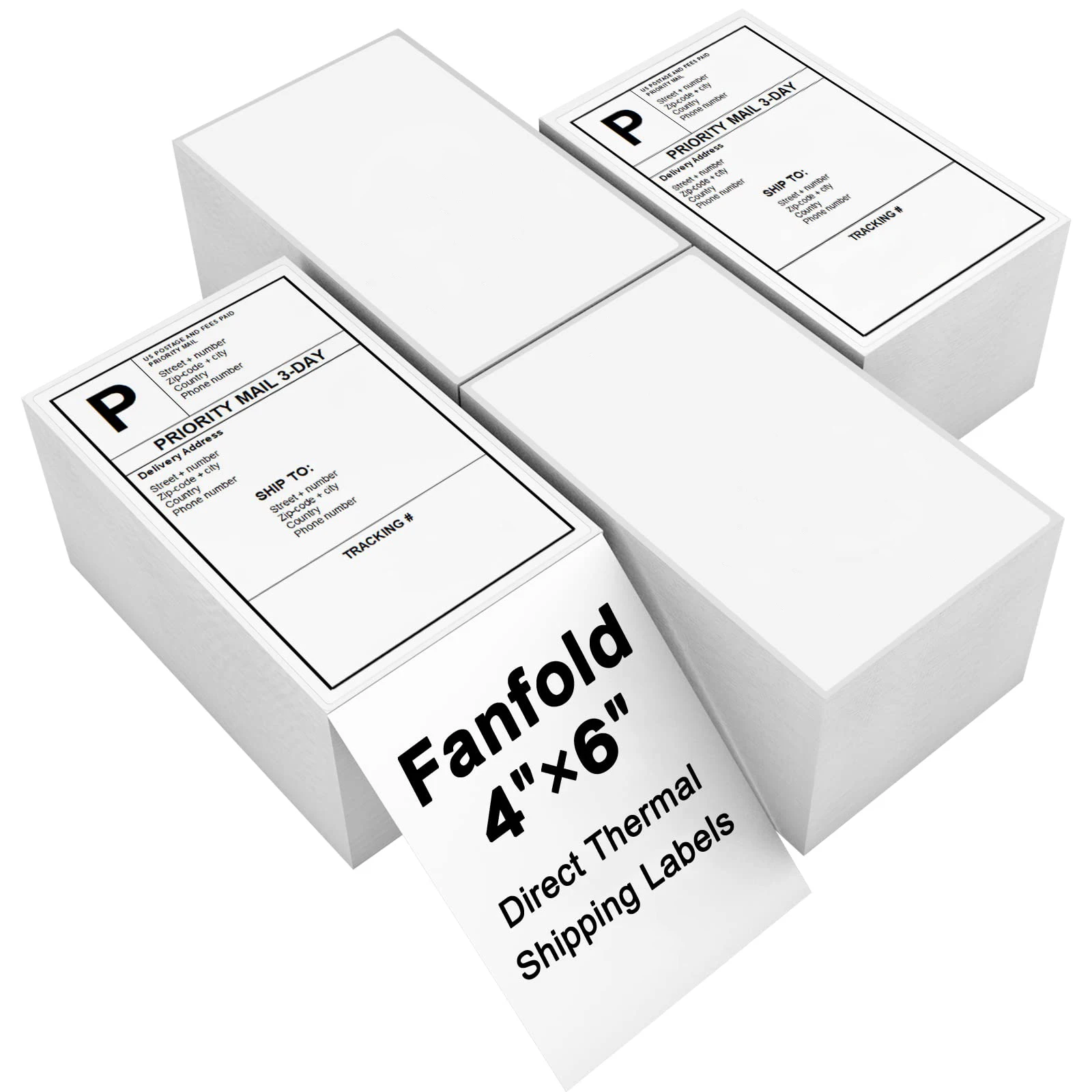 4x6 UPS Print Shipping Label 100x150mm Thermal Address A6 Shipping Label Printing Mailing Label