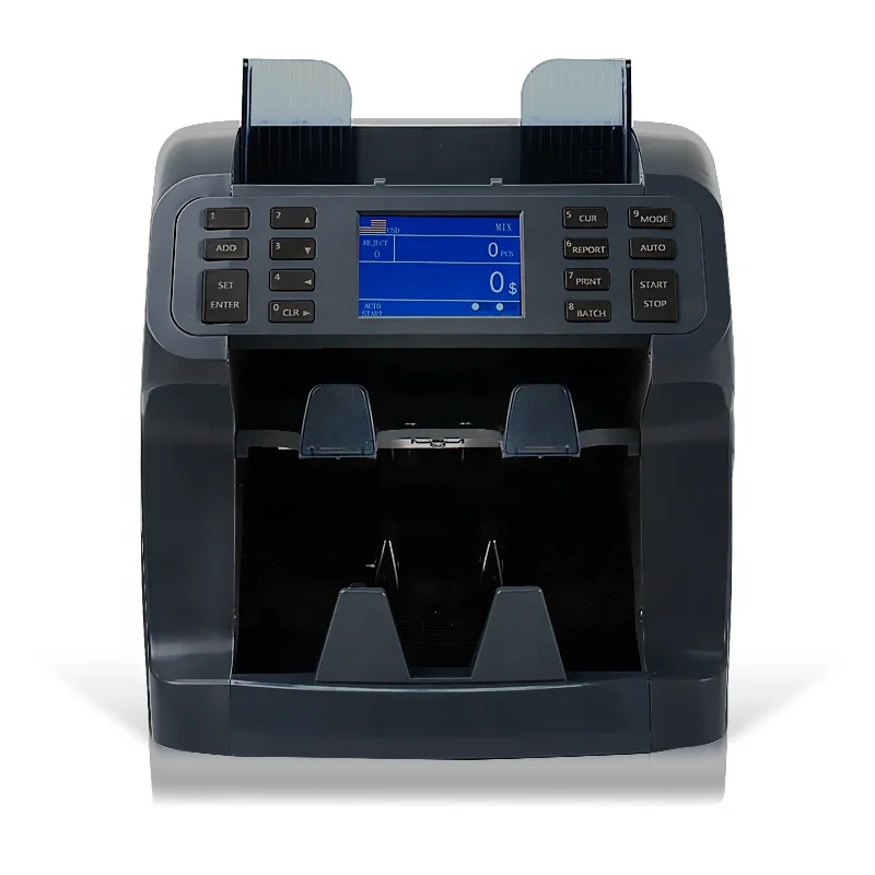 Счетчик денег 2 карманных банкнот сортировщик счетчик смешанной стоимости поддельный детектор Денег Сортировщик CAD сортировка