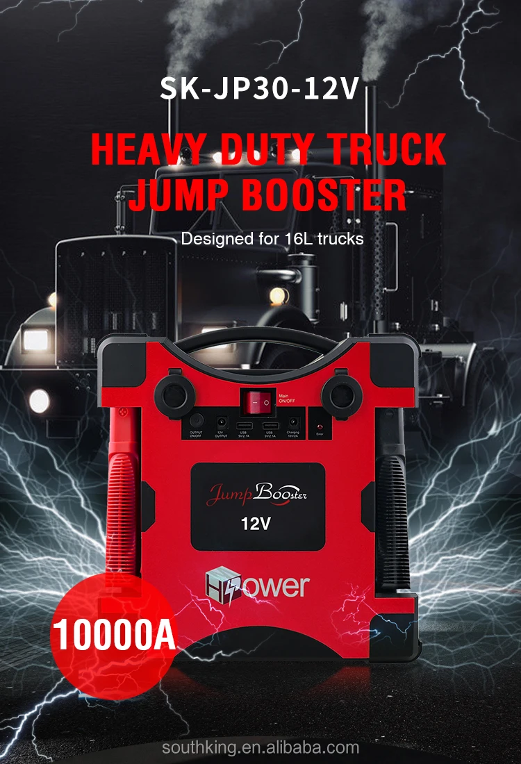 Half Minute Power 64000mah Big Capacity Truck Jump Starter Heavy Duty