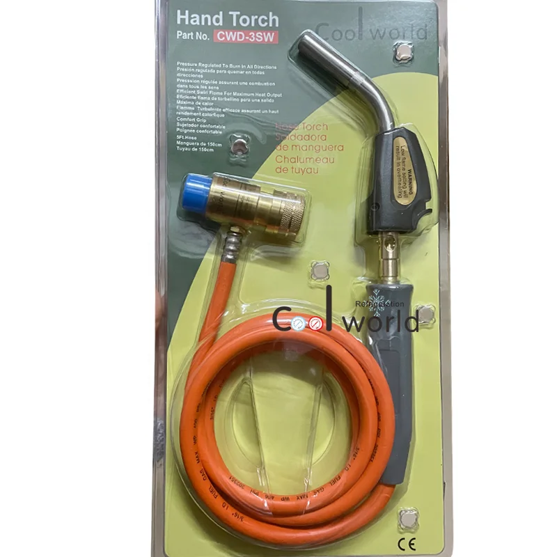 CWD-8VT Single-Tip Self-Ignition Mapp Gas Hand Torch With Brass Tip