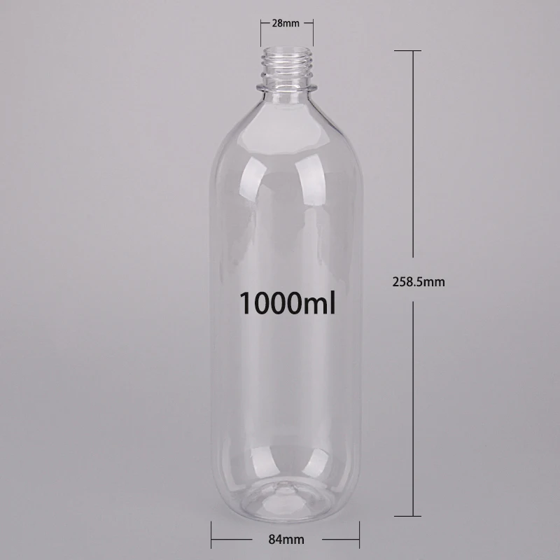 Pet 33oz 1000ml Creative Transparent Beverage Drinking Bottle With Cap ...