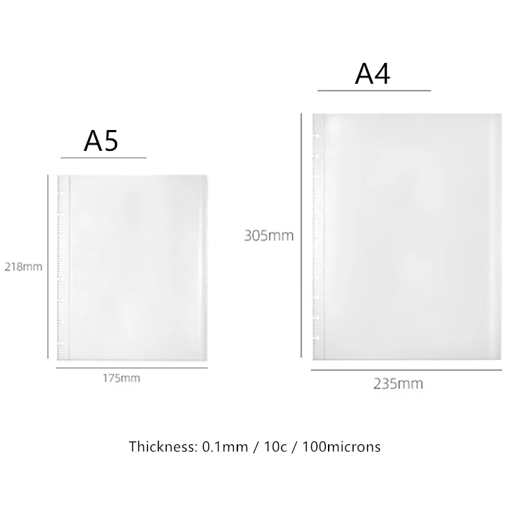 Recharge Papier Ligné A5 Filofax - 100 Feuilles/200 Pages - 100g/m² - 6 Trous Standard - Compatible Multiple Agendas