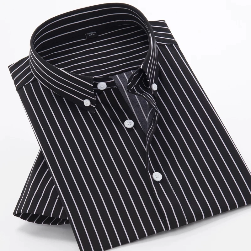 Striped Long Sleeved Shirts For Men With Pocket Fitted Comfortable Soft ...