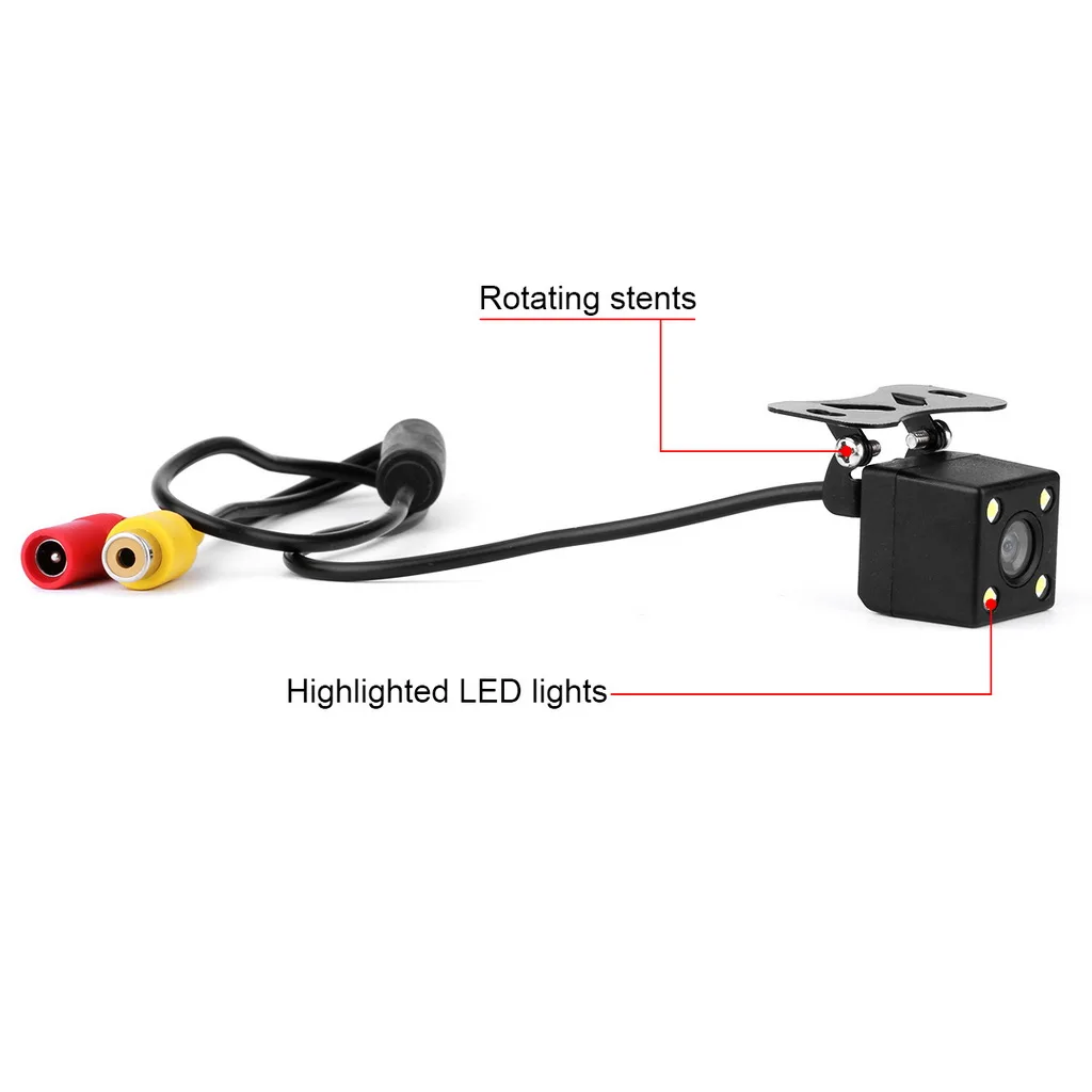 HD CCD 4 LED Night Vision Car Rear View Camera 170 Wide Angle Universal Car Reverse Camera