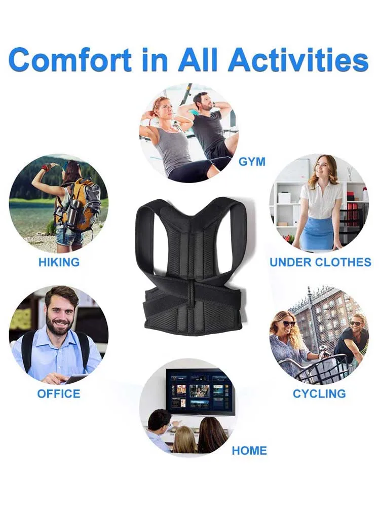 Adjustable Back Support Therapy Shoulder Lumbar Brace