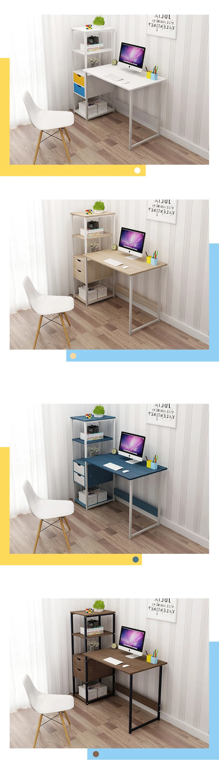 Cheap Computer Table Study Writing Scrivania Working Escritorios White