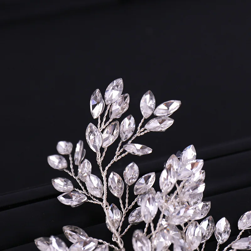 Champagner Haarkamm Mit Strass – Handgemacht, 6.5x10 Cm, Elegant Für Hochzeit, Braut & Besondere Anlässe