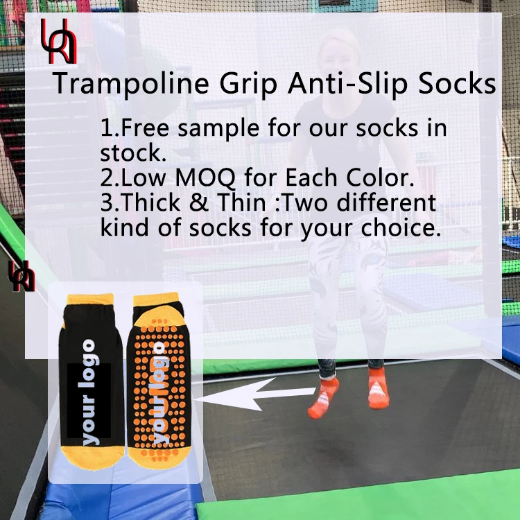 Non-Slip Trampoline/Sport Grip Socks - XS S M L XL XXL