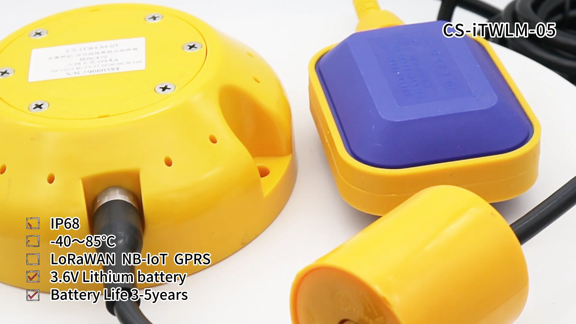 Water Level Sensor Usb Nbiot Lora Electronic Manhole Cover With Water