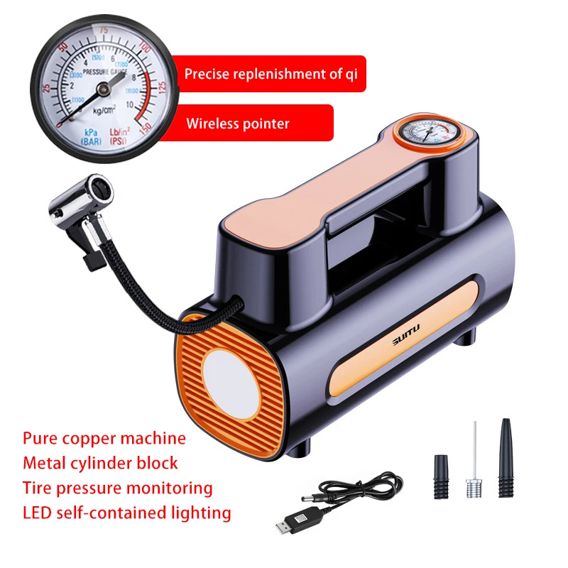 Automobile High-power Tire 12V Vehicle Mounted Inflation Electric Pump Wireless Portable Car Air Pump for Car - view 5