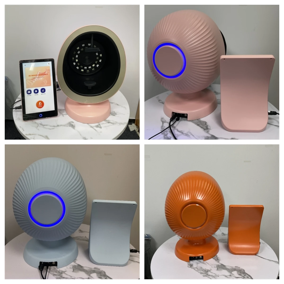 New Design AI Smart 3D Skin Detector 8 Spectrum Digital Deep Facial Skin Problems Diagnosis Analyzer