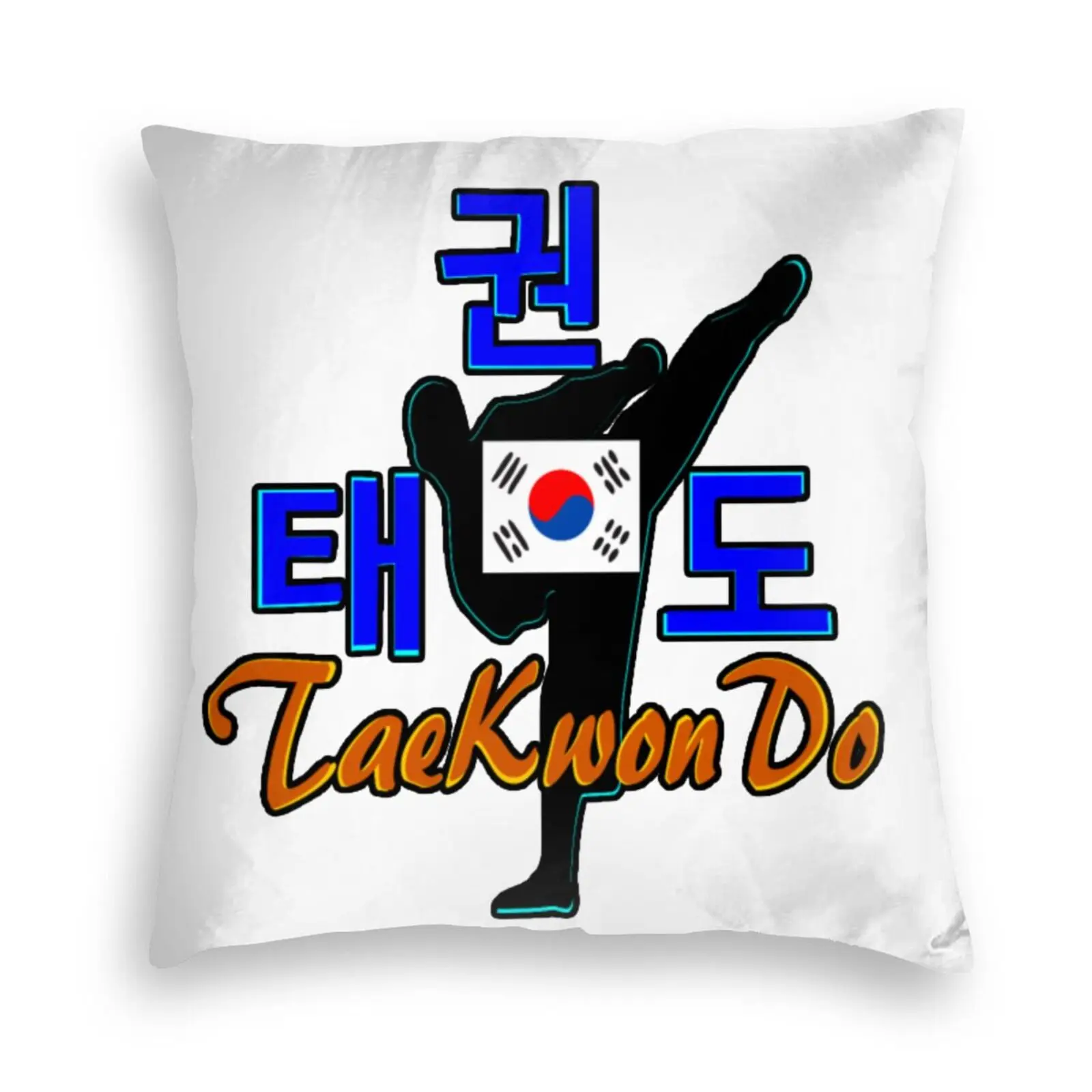 taekwondo master korean martial art throw pillows covers cases