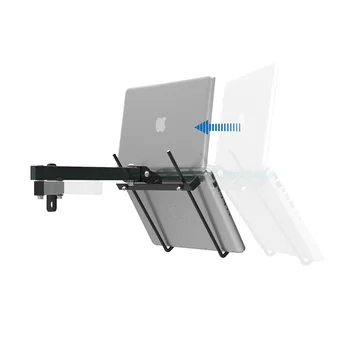 Alternative view of Foldable 17-27 Inch Full Motion Laptop Cooler Retractable Notebook Wall Stand with Wall Mount New Computer Accessories