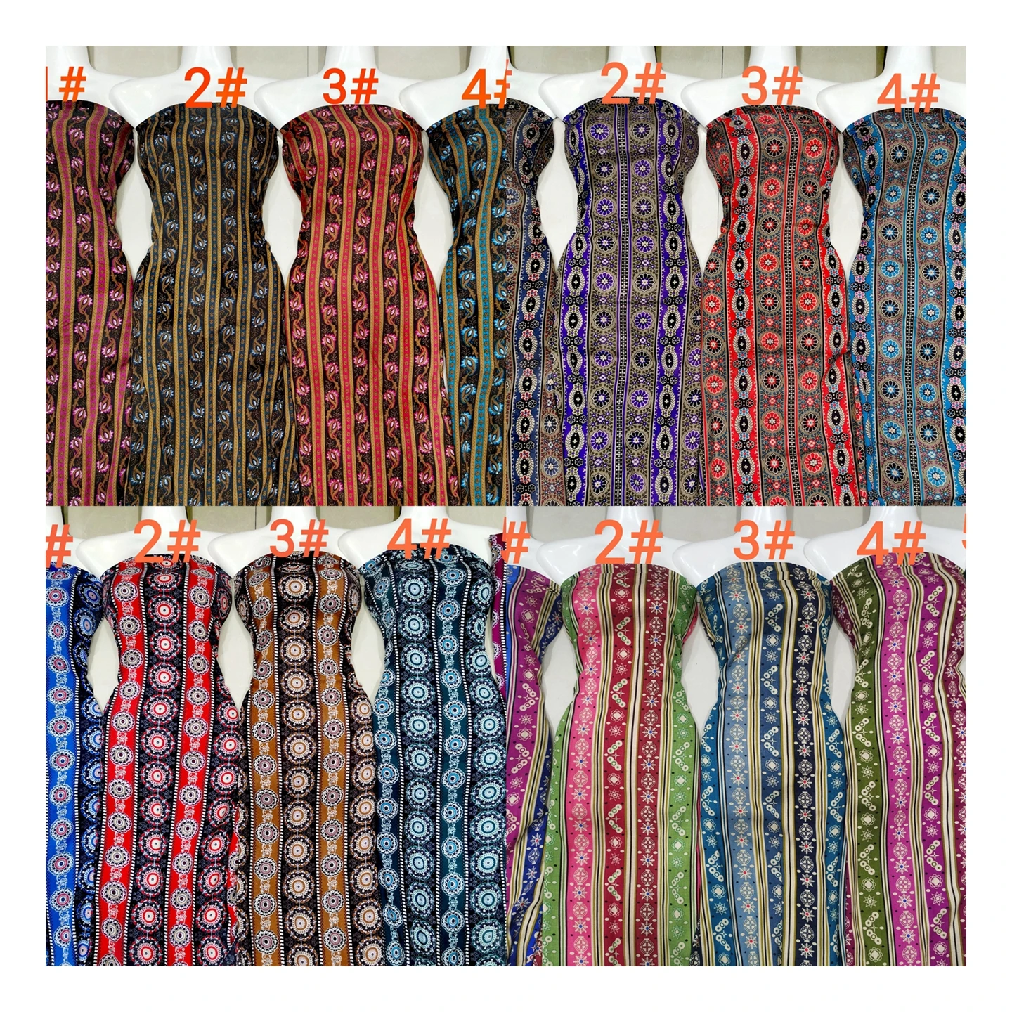 Оптовая продажа Высококачественная 100% искусственная ткань для одежды с принтом весны и лета 2023