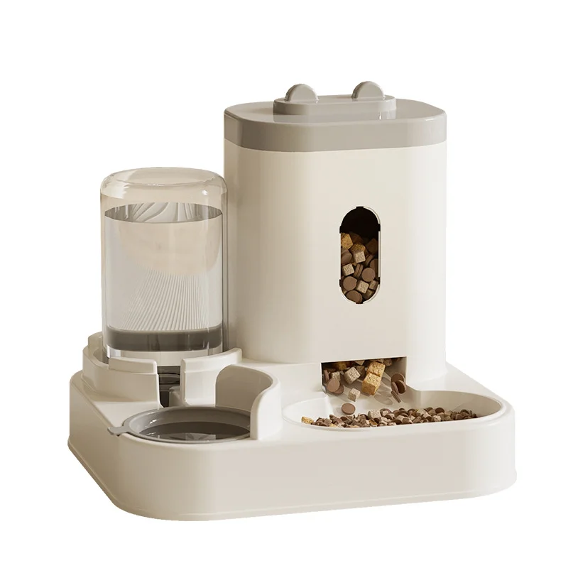 Image showcasing 2-in-1 Automatic Silent Pump Cat Water Dispenser and Dog Food Bowl Eco ...