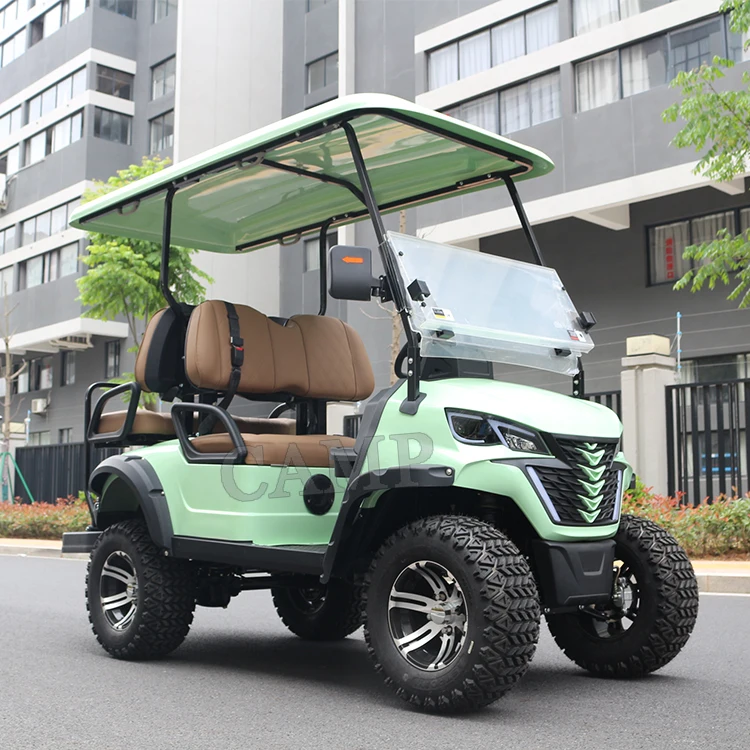 Electric Golf Carts Battery Operated 2+2 Seat Club Car Golf Cart Buggy China