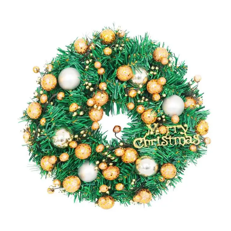 Christmas Wreaths for Front Door 11.8-inch Artificial Christmas Wreath Xmas Ball Ornaments Decorations for Christmas Festival Ce