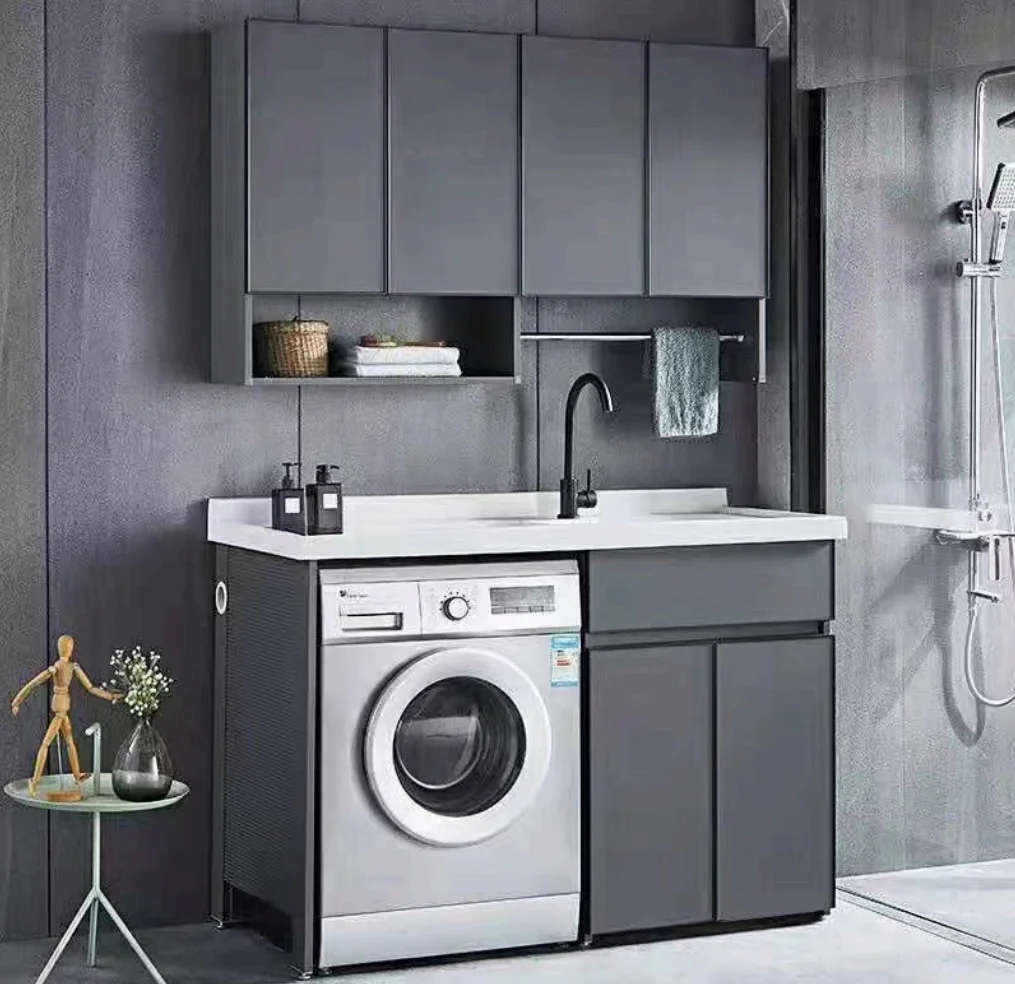 Factory Direct Sales Floor Mounted With Laundry Under Sink Storage Bathroom Cabinet