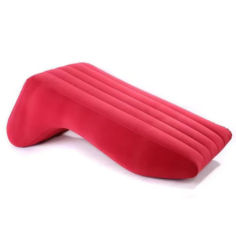 Soft Comfortable PVC Inflatable Flocked Sex Position Sofa Lounge Environmental Flocking Outdoor Chaise Lounge Furniture