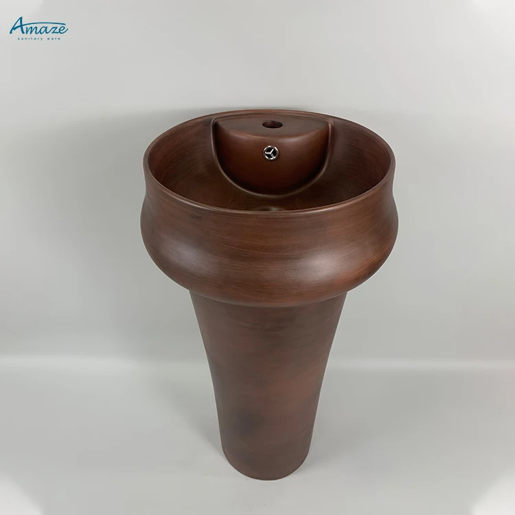 Wholesale high end quality lavabo countertop design pedestal wash basin ceramic sink supplier