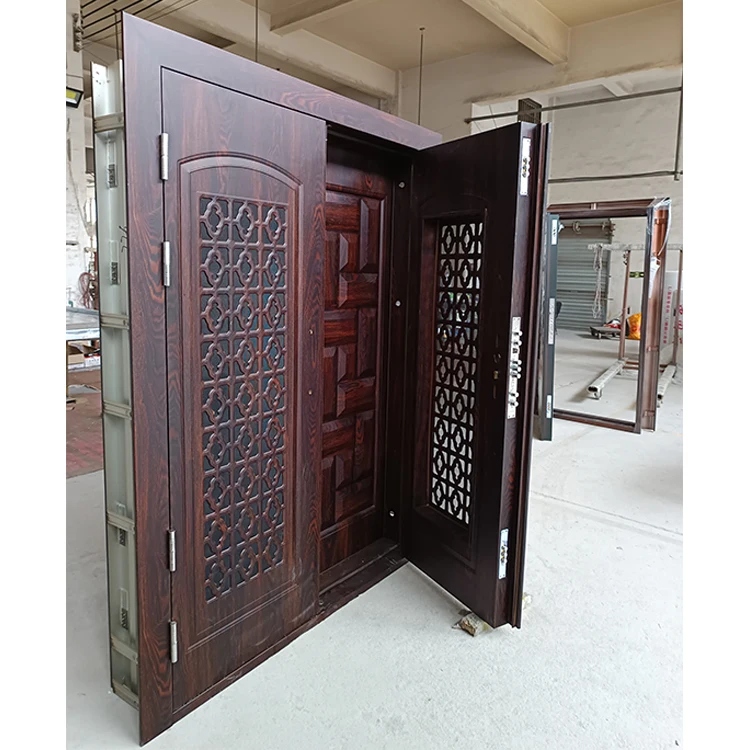 TECHTOP Indian Latest Designs Main Entrance Double Door Door in Door Security Home Pooja Room Living Room Gate