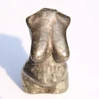 Natural Wholesale Price Natural Pyrite Mini Size Crystal Naked Women Figurines Goddess Body Carving
