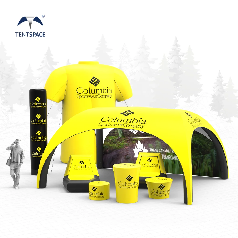 New Design Brilliant Design Hexagonal Large Inflatable Dome Tent Outdoor Marquee Canopy with Outstanding Wind Resistance