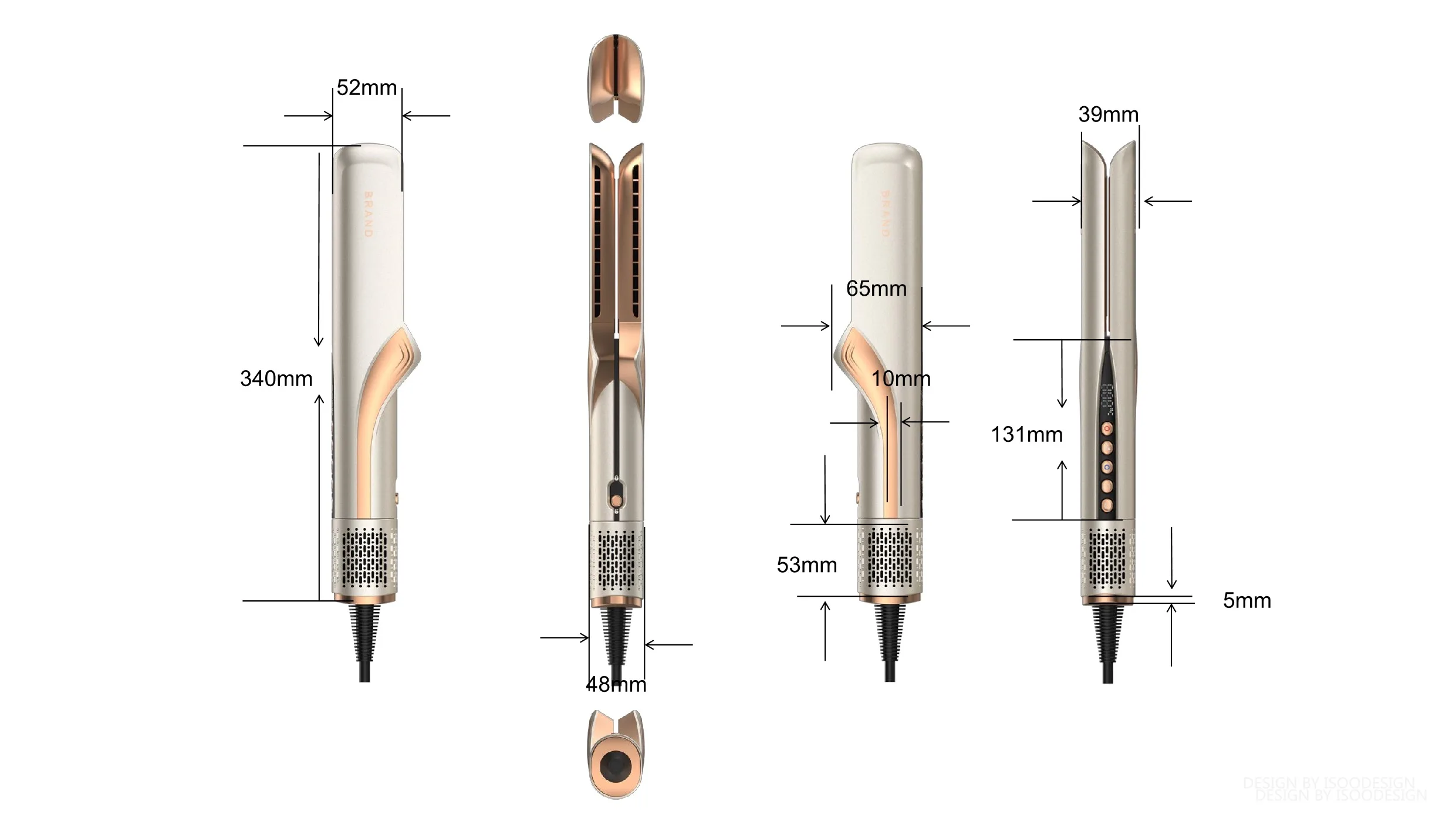 New Custom High Quality 3 in 1 Airflow Air Wet to Dry Electric Negative Ion Flat Iron Blow Dryer Hair Straightener Machine