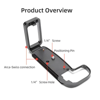 KingMa L Shape Adapter Plate L Bracket Holder Tripod Quick Release Plate for Canon product image