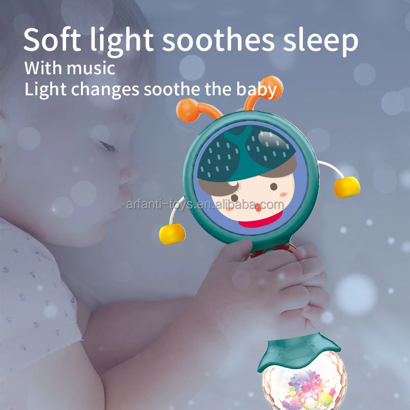 Cpc Baby Toys Musical Percussion Instruments Drum Lollipop Drum Light