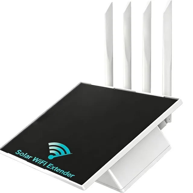 New 4-Antenna Long-Range Solar-Powered Wi-Fi Repeater Signal Amplifier / Solar Wi-Fi Extender Made in China