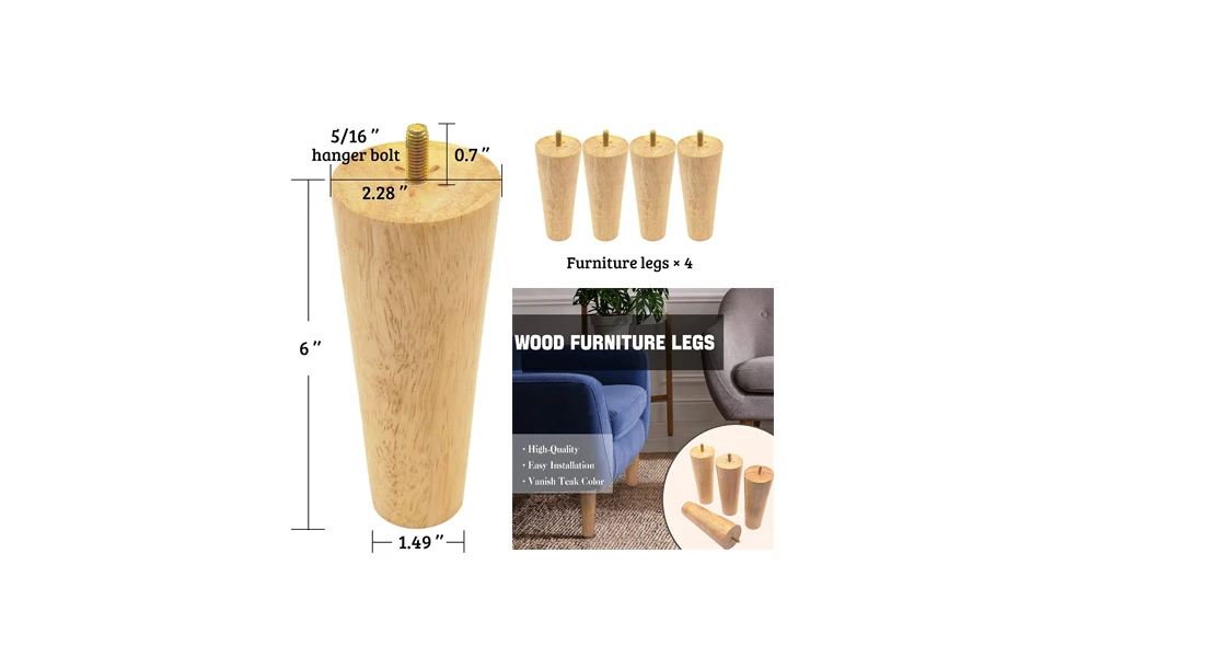 Wholesale Modern Wooden Sofa Legs Furniture Legs For Sofa Feet