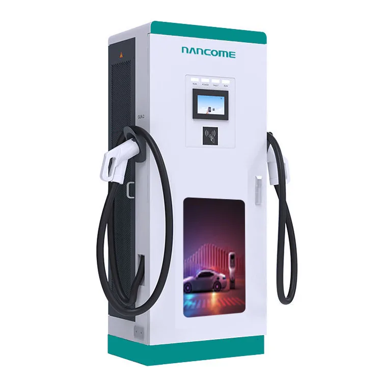 Коммерческая умная двойная пушка CCS DC электрический автомобиль EV зарядная станция 60 кВт 80 быстрая EV-машина