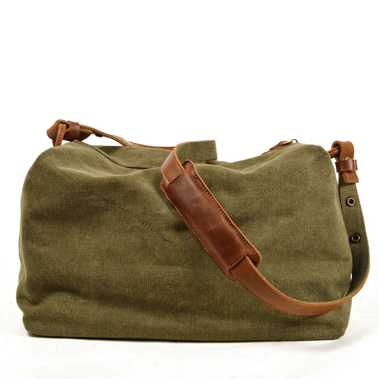 Hot Selling Retro Vintage Bag Casual Solid Color crossbody Bag men's canvas Travel Cross Body College Messenger bag