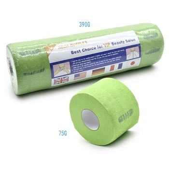 Green Disposable Salon Haircut Neck Paper Roll 5 rolls/Pack Barbershop Stretchy Wrap Neck Paper Roll Neck Strips