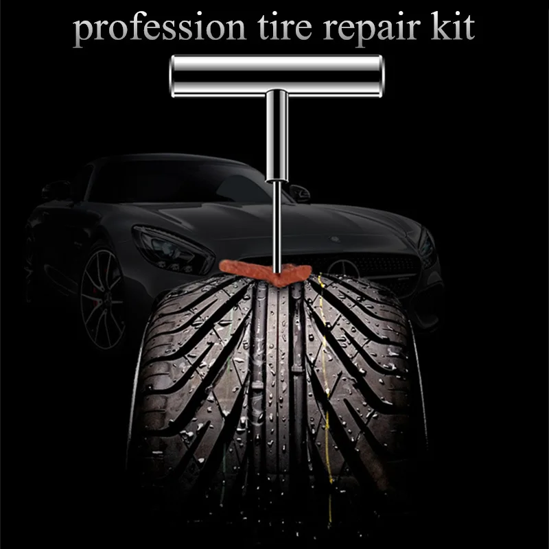 Tire Repair Kit With Plugs For Car Truck Motorcycle Atv Utv Automotive
