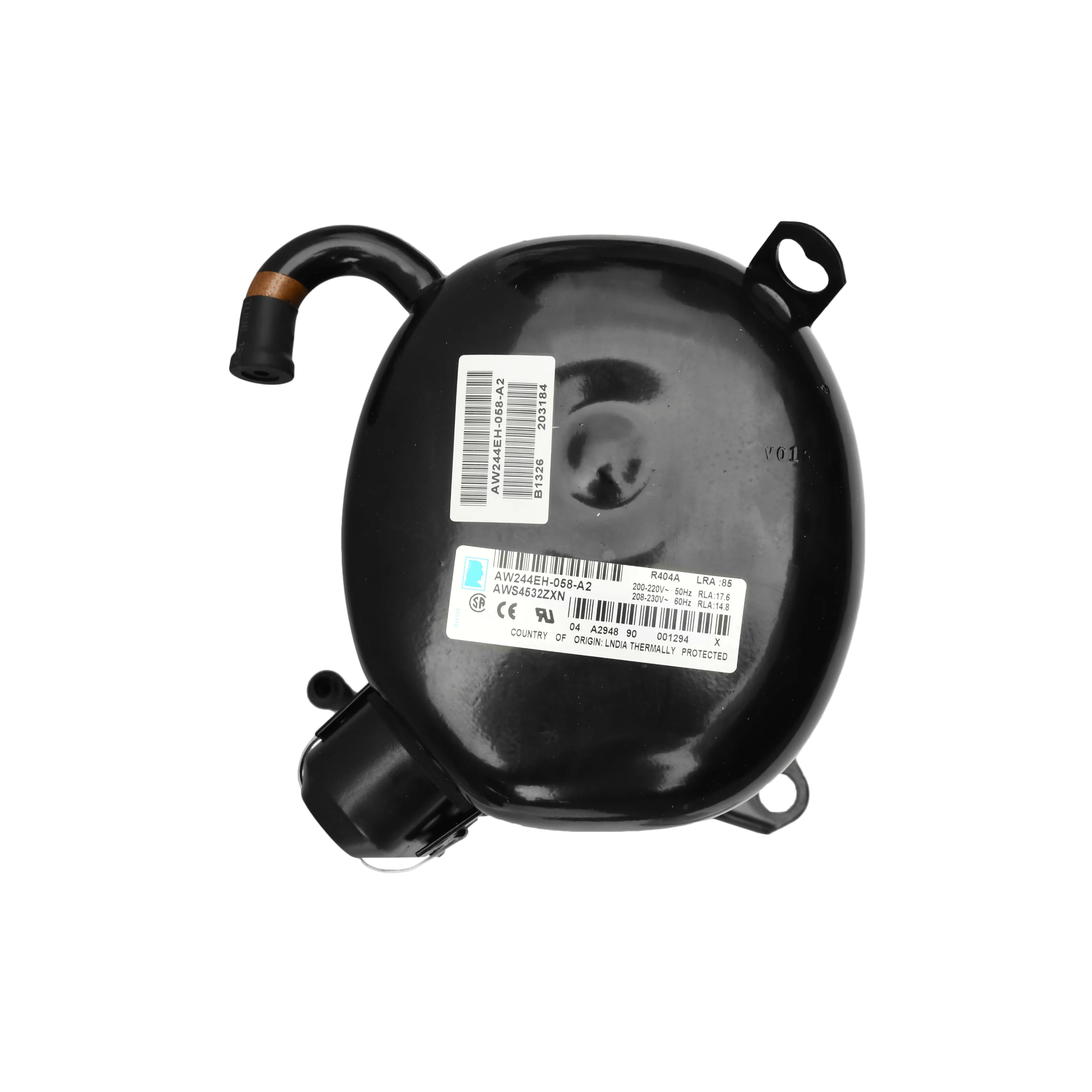 AWS4532ZXN Reciprocating Compressor 208-230V 60Hz for R404A