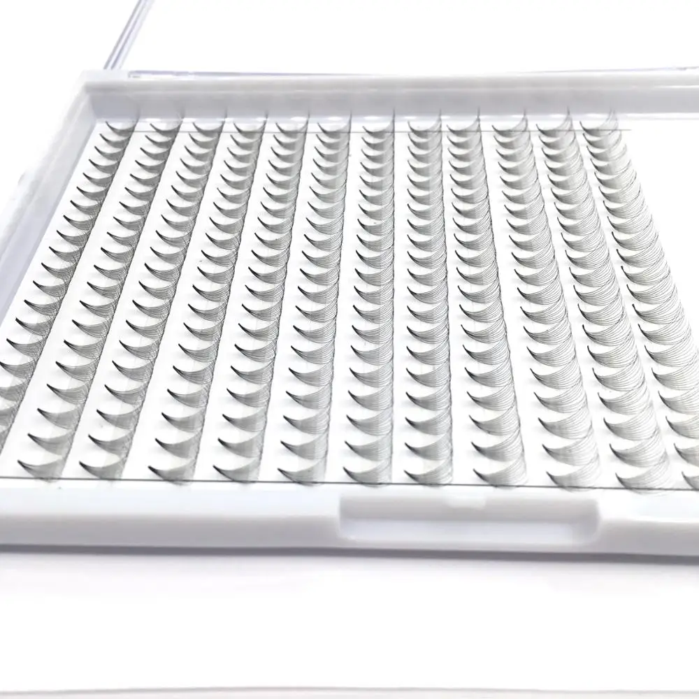 
 Частная торговая марка 0,07 0,10 норковые D изгиб русский объем ресниц 10D готовые веера большие лотки Декоративные ресницы  