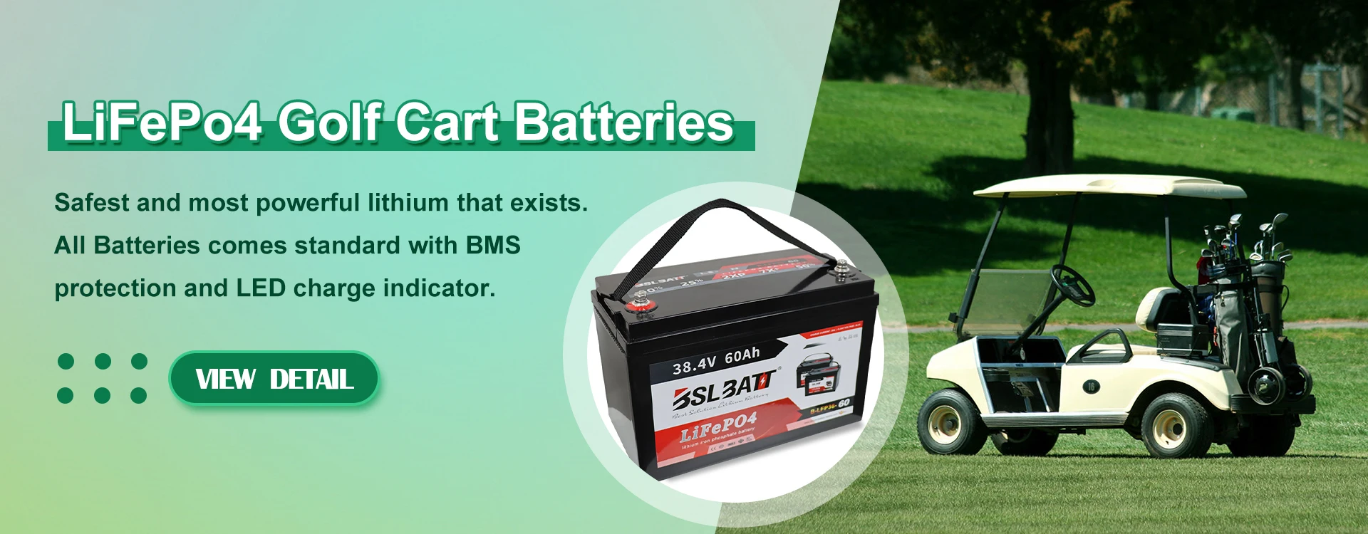 Bslbatt Lifepo4 120ah Golf Cart Battery 48v Lithium Ion Golf Cart