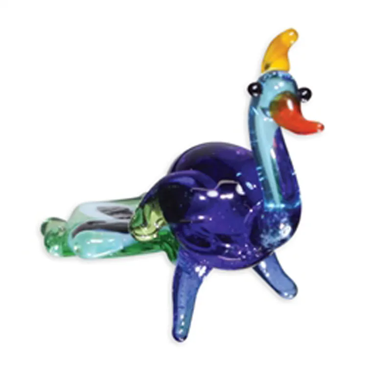 Murano Style Glass Penny The Peacock Handmade Phyllis The Peacock Bird
