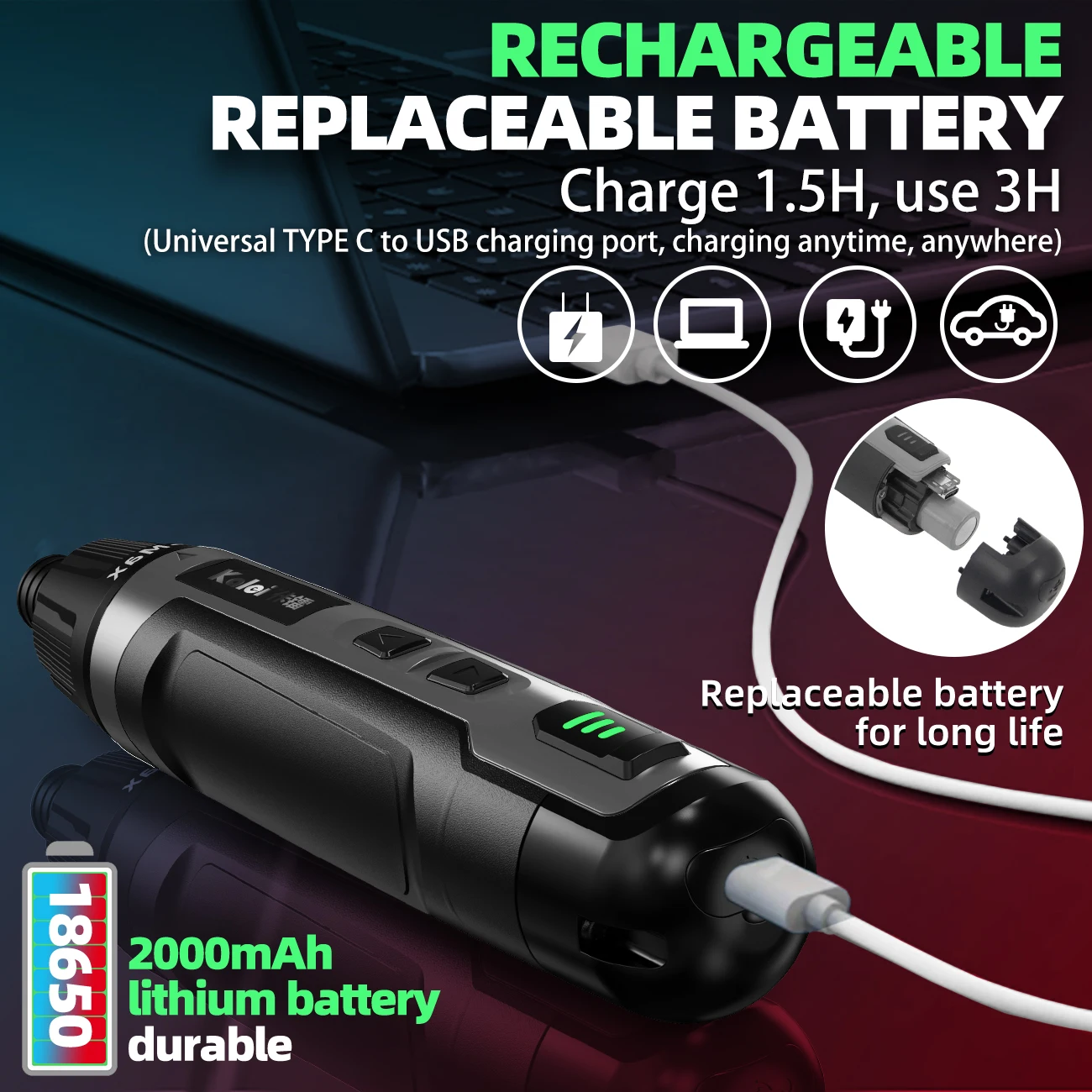 Mini Electric Cordless Screwdriver Set Precision DIY Industrial Grade  Battery Operated Screwdriver