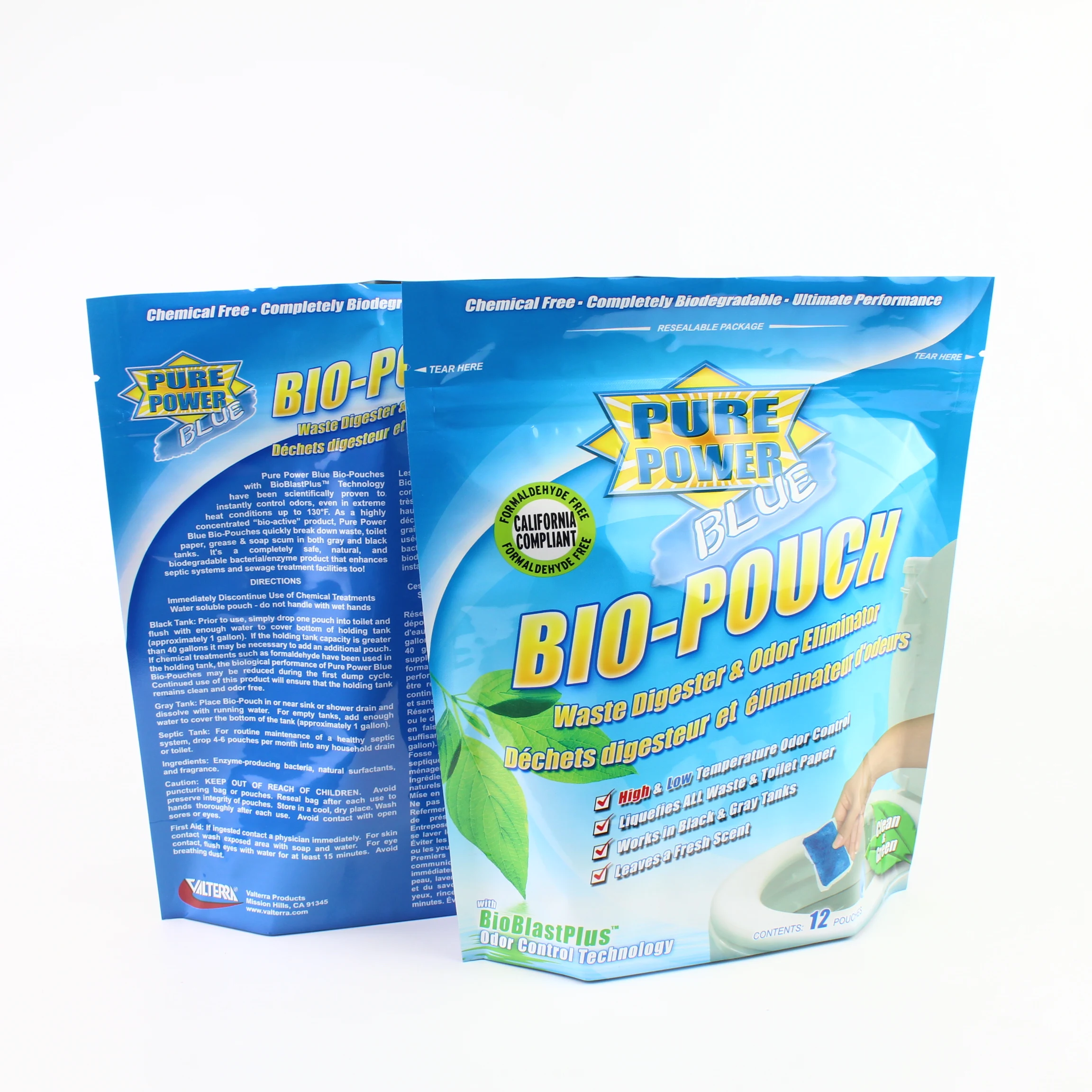 Customized Printing Biodegradable PE Plastic AL/PET Stand Zipper Bag Reusable Washing Powder Laundry Detergent Packaging