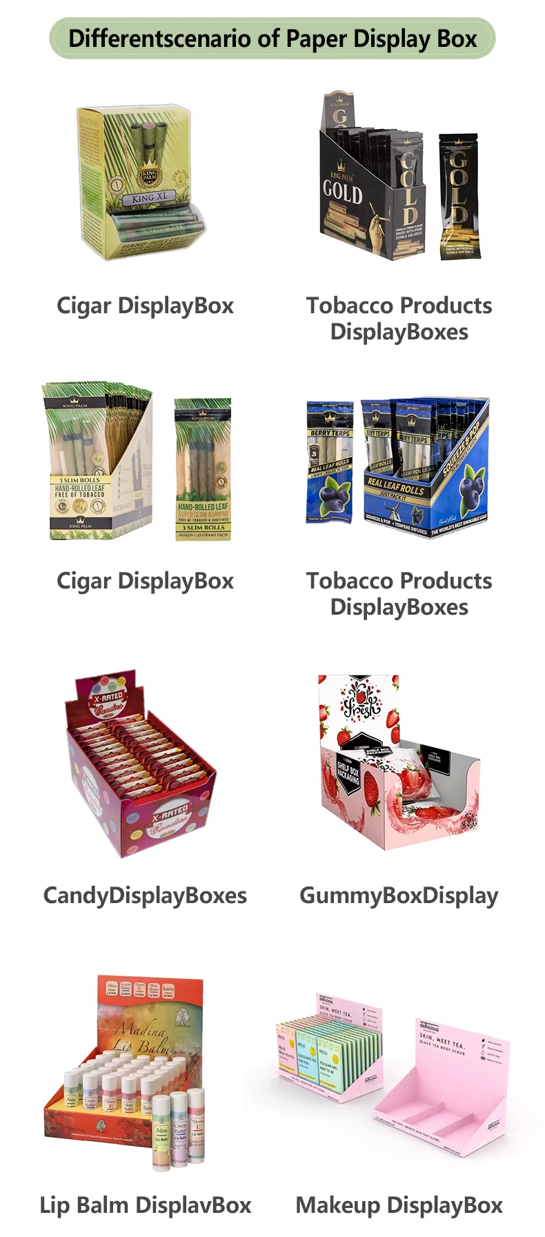 Custom Cardboard Display Box SRP Shelf Ready Packaging Folding Tear Off ...