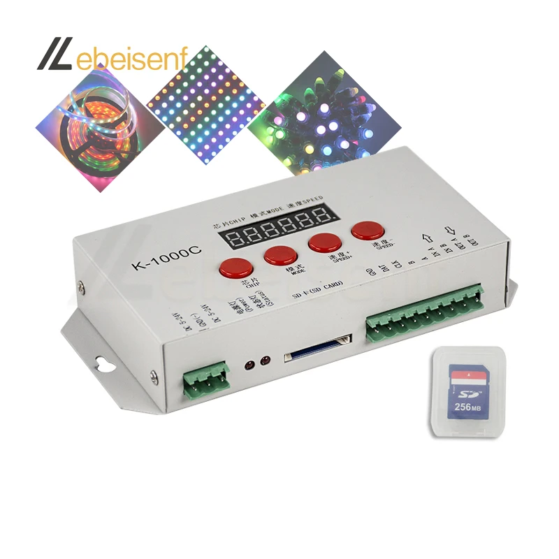 Controller LED Programmabile BTF-LIGHTING K-1000C Per Strip WS2812B, APA102C - Con Scheda SD - Foto 10