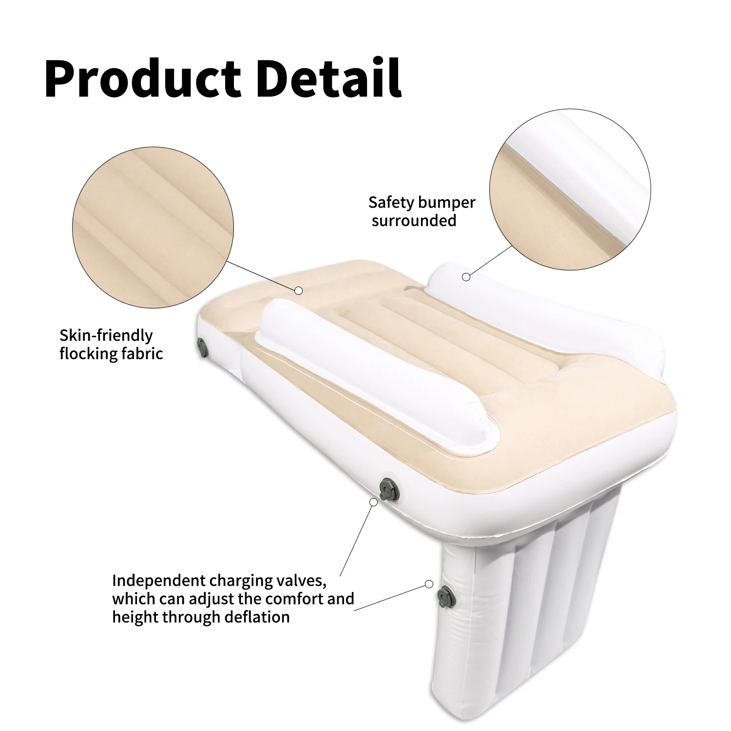 Custom Inflatable Toddler Travel Bed Airplane Bed For Kids With Belt