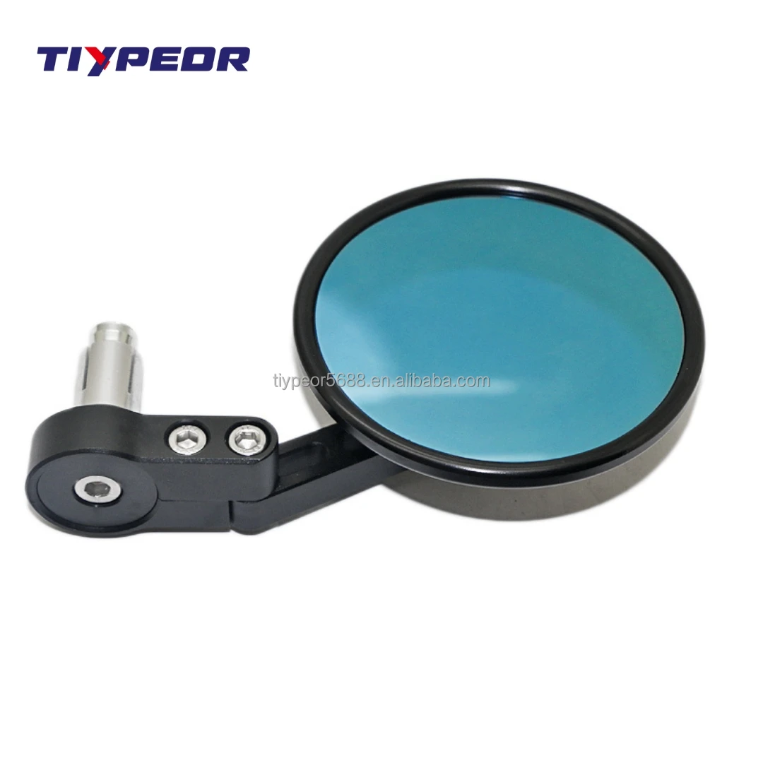 product tiypeor motorcycle mirror e mark approval cnc aluminum 105mm round large rear view mirror for motorcycle vehicle side mirror-4