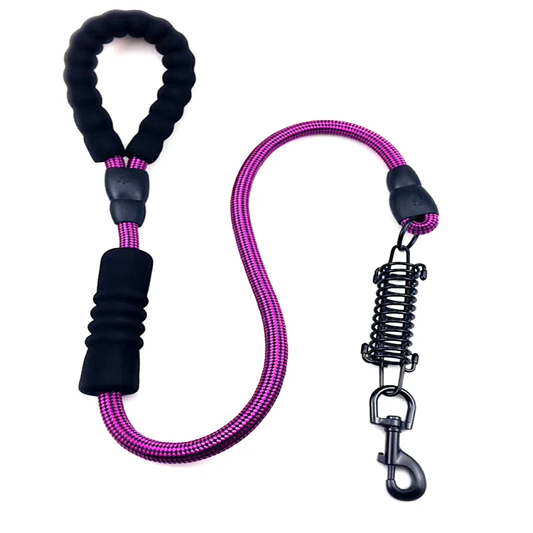Fashion design High quality round rope adjustable PP dog leash for pet leash