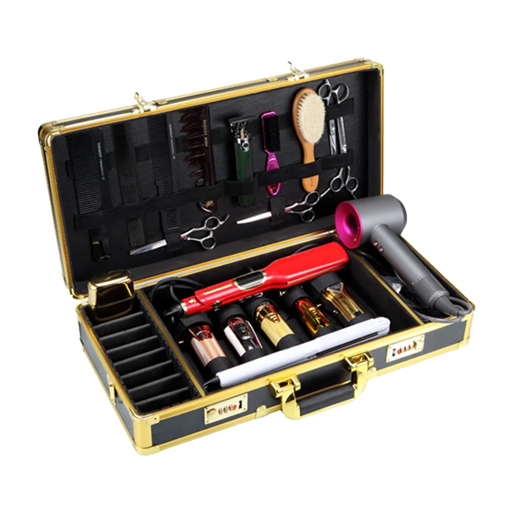Парикмахерский ящик для инструментов, портативный футляр для макияжа, футляр для парикмахерского салона, Футляр для ключей, профессиональный защитный футляр для инструментов