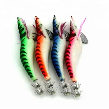 Fishing Lure Metal Lead Squid Jigging Hook 13.5Cm 19.8G Baits Jigging Wooden Shrimp – Metal Jig – view 2
